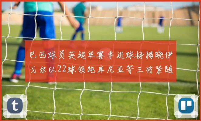 巴西球员英超单赛季进球榜揭晓伊戈尔以22球领跑库尼亚等三将紧随其后
